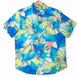 Tommy Bahama Bahama Coast IslandZone Tropical Leaf Camp Shirt - Size L